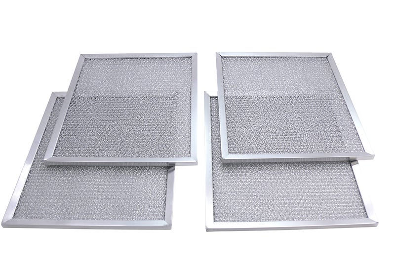 Kitchen Basics 101 4 Pk Aluminum Hood Vent Filter 97006931 Replacement for Broan Nutone BP29 Exhuast Fan 1172137 5-3078 88150 99010121 (10.5 x 8.75 inch) - Image 3